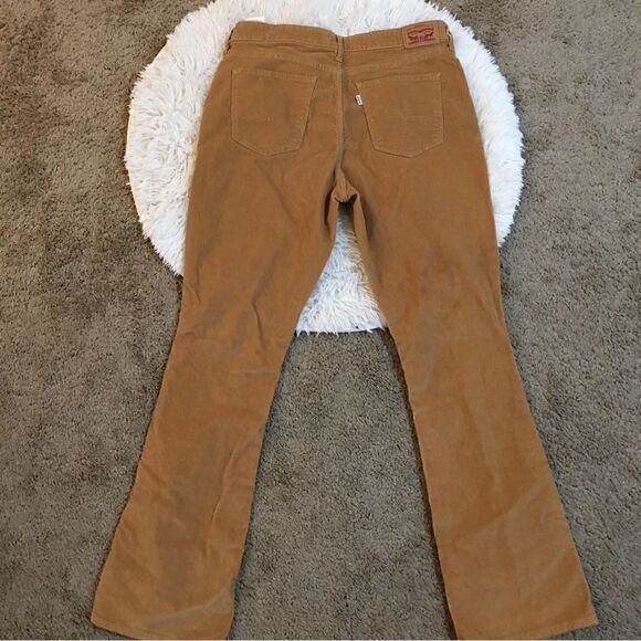 LEVIS 725 HIGH RISE GOLDEN VELVET STRETCH FLARE - Picture 5 of 7
